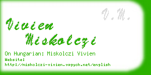 vivien miskolczi business card